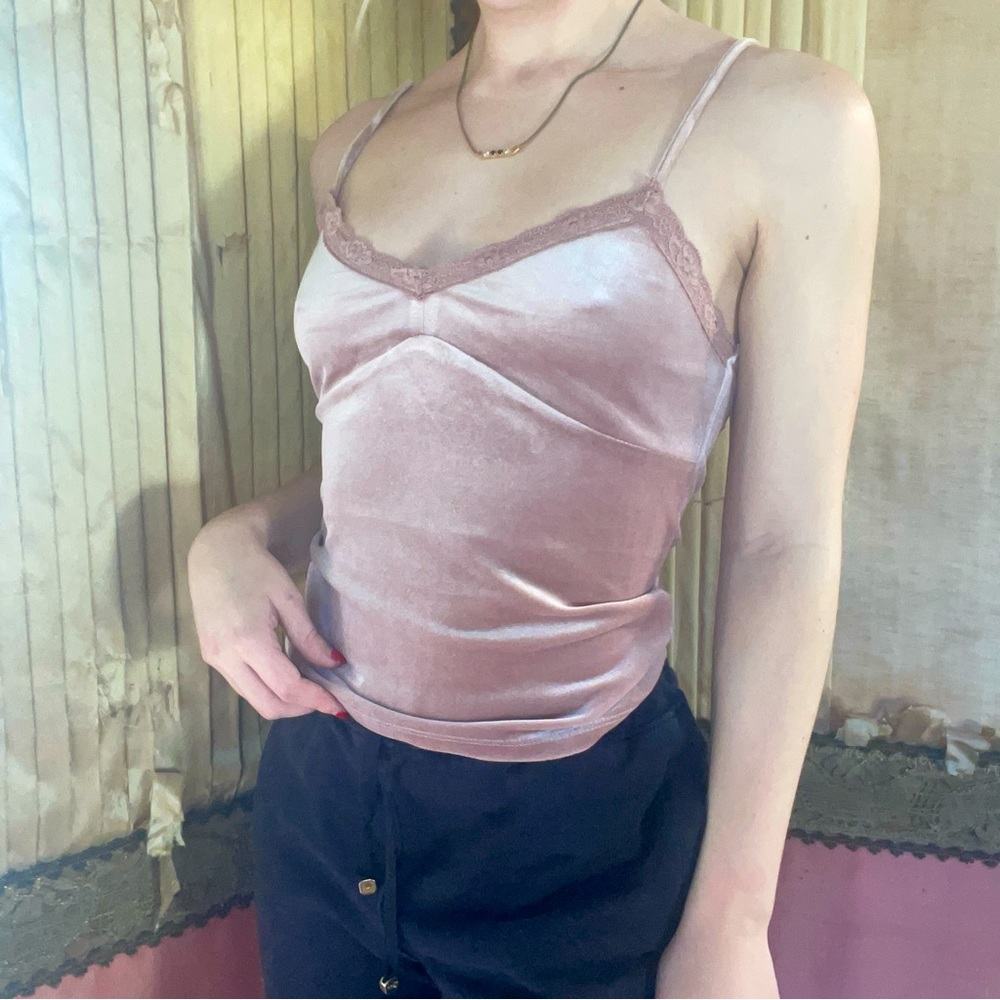 Aeropostale Pink Velvet Cami